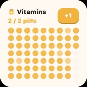 Small counter widget with a calendar heatmap