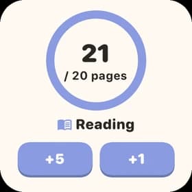 Small counter widget with a progress ring